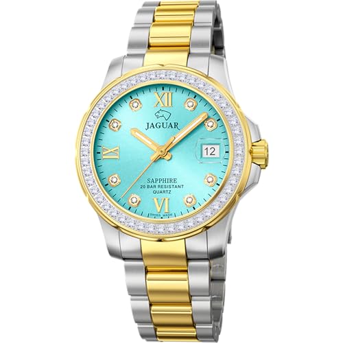 JAGUAR Reloj Mujer J893/5 Executive Caja de Acero Inoxidable 316l Multi Correa de Acero...