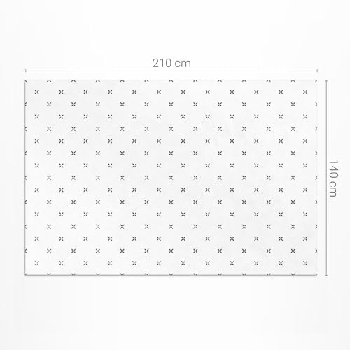 Tapis du sol vinyle 140x210 cm rectangle extérieur pour balcon et terrasse