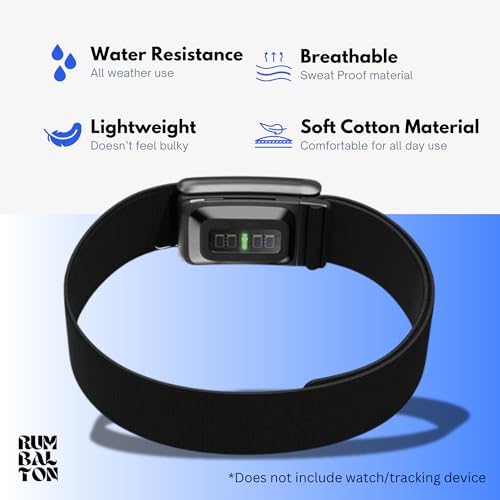 Image of Hydra Soft Bicep Strap for WHOOP 5.0 One /Peak /Life MG Band - Breathable Adjustable Waterproof Replacement Bicep Strap for WHOOP Band 5.0 - Not Compatible with Gen 4 (Black, Life /Mg)