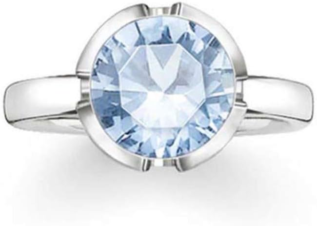 Thomas Sabo TR2034-009-31-50 Ring Silver Blue 925 Sterling Silver Woman - Size (50)
