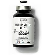 Charbon Végétal Activé - 120 gélules - VEGAN - NUTRIVIE - Fabriqué en France