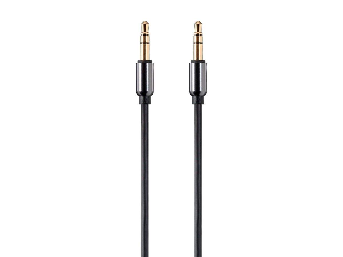 Cable de Audio Auxiliar Monoprice 3.5mm TRS 15 Pies Negro - Serie Onyx