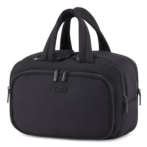LOVEVOOK Kulturtasche Damen, Leichte Reise Kosmetiktasche Groß Kulturbeutel für Frauen, wasserdichte Waschtasche Makeup Taschen Organizer mit Griff für Reisen