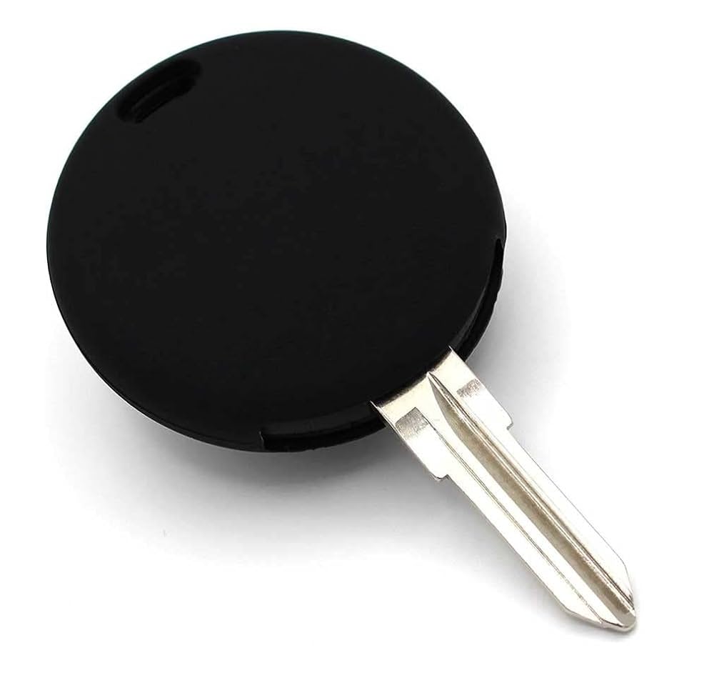 Cover In Silicone Per Chiave Smart Fortwo 451 - 3 Tasti, Protezione Antiurto E Antigraffio, Nero