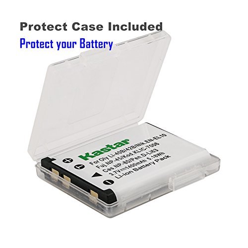 Kastar En-El10 Lithium-Ion Battery Replacement For Nikon En-El10 And Nikon Coolpix S60 S80 Coolpix S200 S203 S210 S220 S230 Coolpix S500 S510 S520 S570 Coolpix S600 S700 Coolpix S3000 S4000 S5100 #TOP1