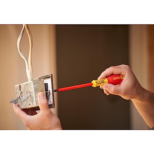 STANLEY FATMAX VDE 6 Piece Insulated Screwdriver Set, Parallel/Pozi