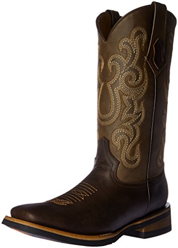 Ferrini Men's Maverick Chocolate Square Toe Western Boot, 12 D US