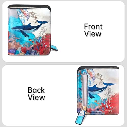 image for Toughergun Wallet Women Rfid Blocking Small Compact Bifold Luxury Leat