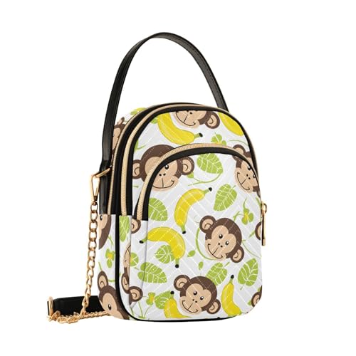 Sac à bandoulière imprimé végétal B1823, une idée cadeau pour femme