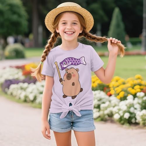 Girls Short Sleeve Graphic T-Shirt Cute Summer Clothing Comfortable Playground Playwear4