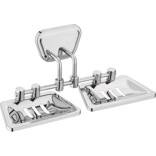 Image of Bathroom Hardware Accessories,Heavy Duty Stainless Steel - AISI 304,Chrome Polished Finish (Trezor, Double Soap Dish)