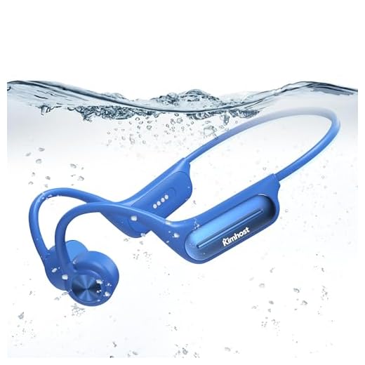Bone Conduction Headphones-IP68 Swimming Headphones,Bone Conduction Earbuds with MP3 Mode 32GB Memory Up to 8 Hours Playtime Bluetooth 5.3 Running Headphones Secure Fit for Underwater (Light Blue)