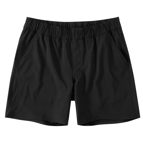 Carhartt Men's Force Sun Defender Relaxed Fit Pull-On Short, Black, Large