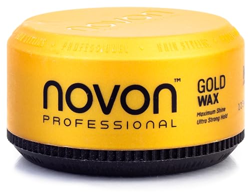NOVON Cera DE Oro FIJACION Ultra Fuerte Nº8 Gold Wax 150ML, Negro, Estandar