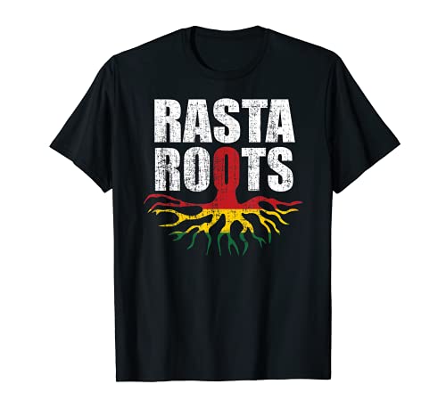 Rasta Roots Vintage Reggae Consciente Camiseta