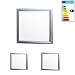 Produktbild ECD Germany LED Panel 12W - 30x30 cm - 2-er Pack - Ultraslim Dünn - SMD 3014 - Neutralweiß 4000K - 220-240 V - ca. 760 Lumen - Deckenleuchte Deckenlampe Einbauleuchte Pendelleuchte