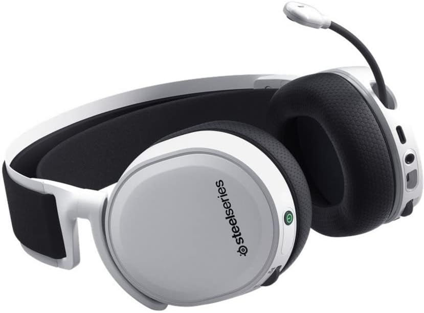 Vista 3 de SteelSeries Arctis 7+ Auriculares inalámbricos para juegos, sin pérdida, 2.4 GHz, duración de la batería de 30 horas, USB-C 7.1 Surround para PC