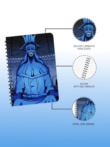 Image of ComicSense.xyz Anime Sketchbook Statue of God Printed A5 Spiral Drawing Sketch Book Unruled for Kids Students Gift