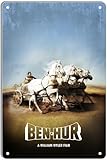 Metall-Blechschild Ben Hur Minimal Filmposter für 
