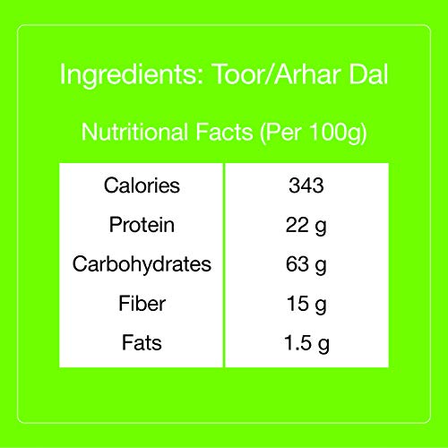 Image of GroPure Organic: From Soil to Soul - Toor Dal I Arhar I Pigeon Peas I Chemical & Pesticide Free I Best Organic PULSES (900g)