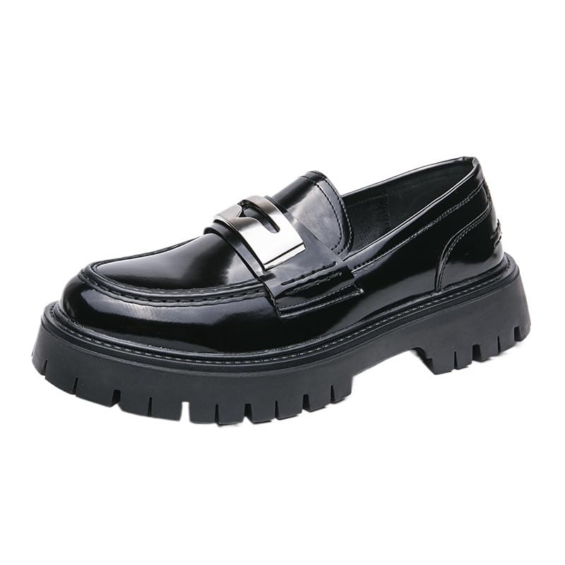 Loafers Shoes Pointed Toe Cushioned Insole Lightweight Slip On Men Daily Leather