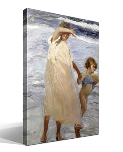 cuadrosfamosos.es | Cuadro | Canvas | Wall Art | Dos Hermanas, Valencia de Joaquín Sorolla | Impresión Giclée sobre lienzo de algodón 100% | Bastidor de 3cm | 55x75cm