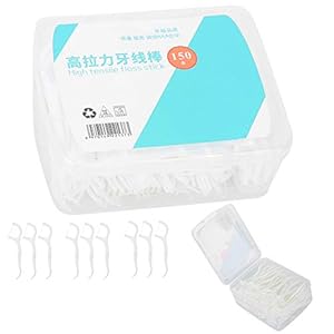 Dental Floss Picks Tandenstokers met hoge taaiheid Sticks met Stroage Cases, Duurzame Flossers voor het verwijderen van tandenvlekken voor Family Hotel Travel