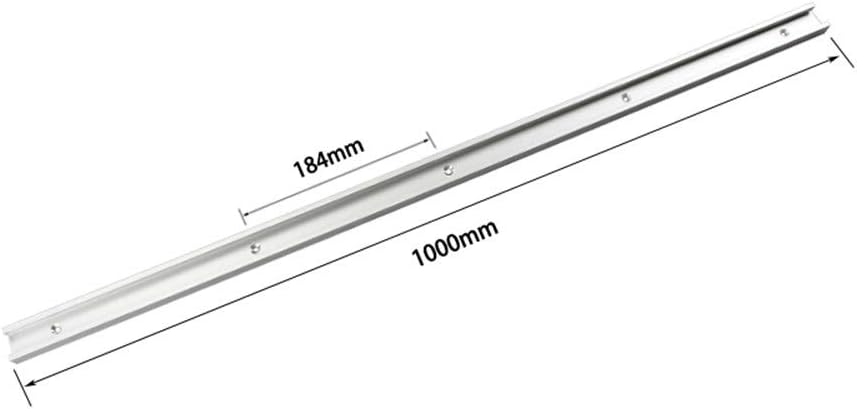 belupai 1000mm T-Slot T-Track Miter Track Jig Fixture Slot Straight Edge Clamping Tool 30x12.8mm Guide Aluminum Alloy T-Slot Track Locking Handle Heavy Gauge for Woodworking Router Table Saw
