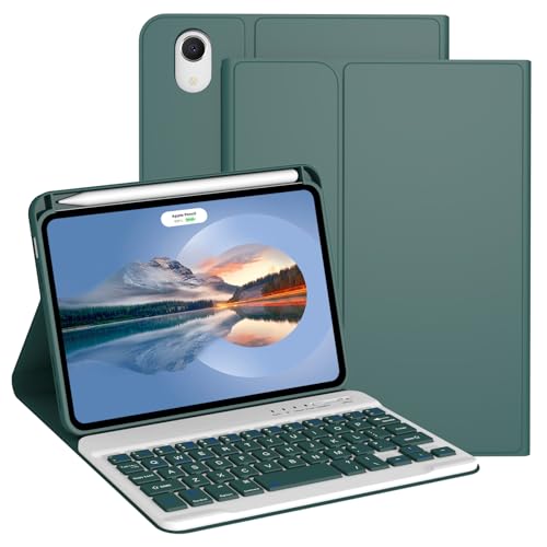 Divufus iPad Mini 7(A17 Pro) 2024/6 2021 8.3C`pL[{[hP[X [}OlbgECXL[{[h] [3VXeΉ] yVz_[t tbvX^hP[X DGreen