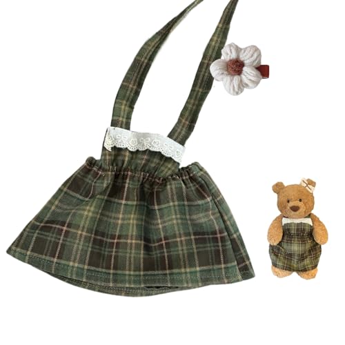 Clothes for 47cm Huge Bartholomew Bear,20 inch Teddybear Dress,Stuffed Animals bumbly Bear Cute Doll Clothes,Doll Dress only Without Doll(2pc Includes 1 Doll Dress 1 Flora Doll Hair Clip)