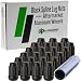DPAccessories D5242P-2308/23 23 Black 1/2-20 Closed End Spline Tuner Lug Nuts for Aftermarket Wheels Wheel Lug Nut