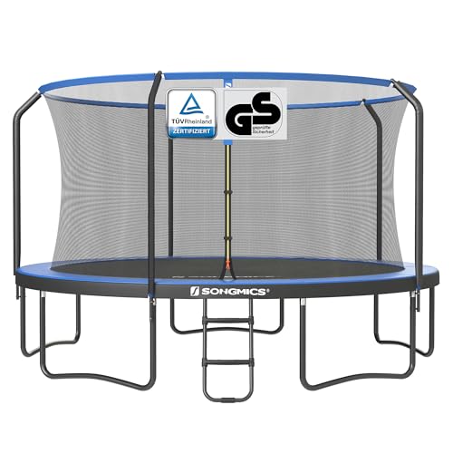 SONGMICS Trampolin 427 cm d, Gartentrampolin für Kinder mit...