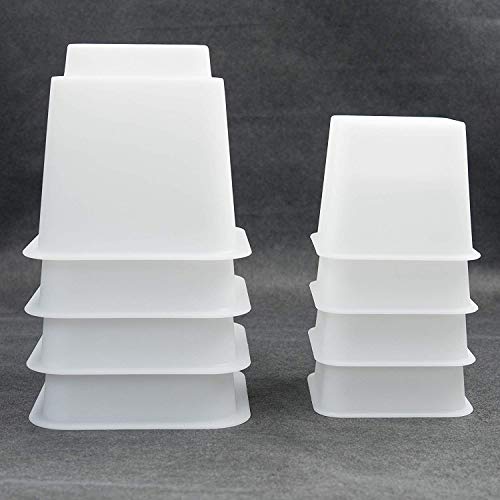 HomeRoots Adjustable Bed Furniture Risers, Heavy...