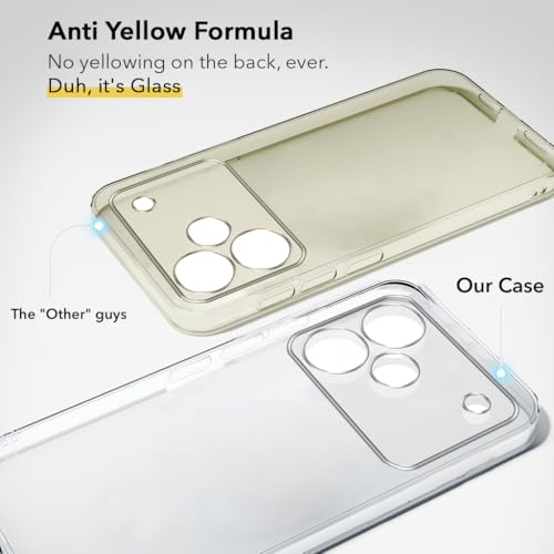 Image of Jkobi Lifetime Anti-Yellow Clear Back Cover Case for Realme P4 (Sleek Hard Crystal | Shockproof and Camera Protection)