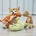 Edumov Hundespielzeug Quietschend, Waschbares Kauspielzeug Hund Unzerstörbar, Robustes Kuscheltier für Welpen und Kleine Hunde, Lustig Dog Toy Dino-Hundespielzeug Weihnachten