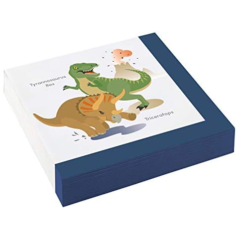 Lot de 20 Serviettes « Dinos » Dino-Party Cover