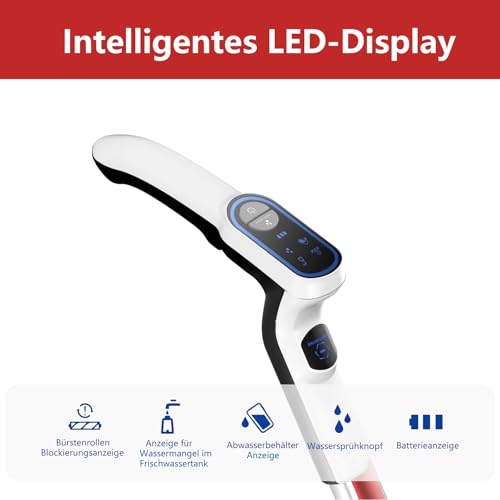 Vozascly Kabelloser Staubsauger mit Wischfunktion, 3-in-1 Nass Trockensauger Akku, Intelligenter Saugwischer für Hartböden & Teppiche, Leicht & Selbstreinigend, Ideal für Tierhaare