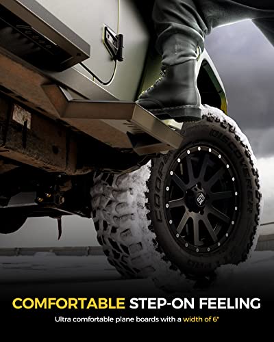 Kyx Running Boards Compatible With 2009-2014 F150 Supercrew Cab，6 Inches Drop Side Steps F150 Nerf Bars Truck Boards Step Rail #TOP2