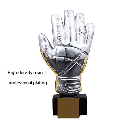 Trophée de Gants d'argent Football Football Gant Trophy Gardien de But Trophée Résine Souvenirs Accueil Décoration… - Image 5