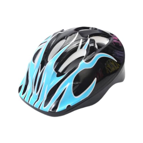Harilla Casco de Bicicleta para Niños, Casco de Patinaje, Casco de Esquí Cómodo Y Portátil Versátil, Casco de Monopatín para Ciclismo en Monopatín, Azul Claro