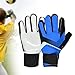 Zxpjkyu Goalkeeper Gloves Soccer Gloves Soccer Goalie Gloves Football Gloves for Ball Sports, Blue Size 7
