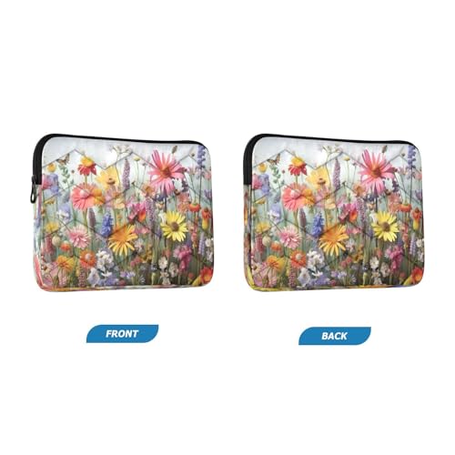 Funda para portátil de flores silvestres de 13-14 pulgadas miniatura 2