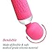 Mini Wand Massager, BOEHNER Handheld Massage Wand, Therapeutic Crodless Rechargeable 10x Multi-Speed Waterproof Body Massager for Women, Pink