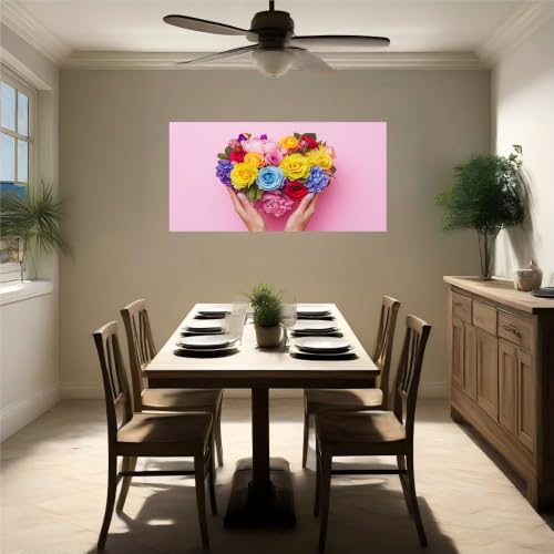 Vinilo de pared de rosas en corazón para decorar tu salón o dormitorio 5