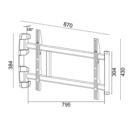 Support mural écran plat gain de place pour optimiser les petits espaces - 5