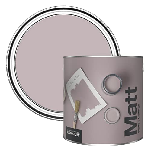 Rust-Oleum Colours Matt Emulsion Wall and Ceiling Paint - Lilac Wine 2.5L