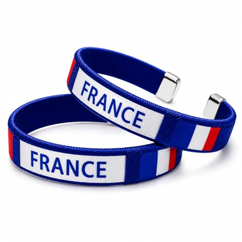 sunglnl 2026 World Football Bracelet for Women, Soccer Game Association USA Inspiration Man Accessory Jewelry (France 2Pcs)