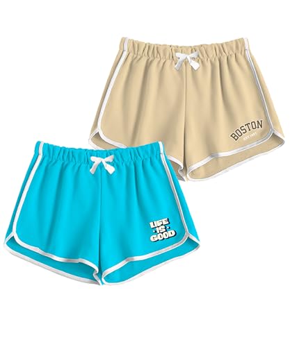 Image of SHODOX 100% Cotton Women Casual Shorts - Printed Short for Gym, Yoga, Cycling, Dance, Summer - Regular Fit (Pack of 2)