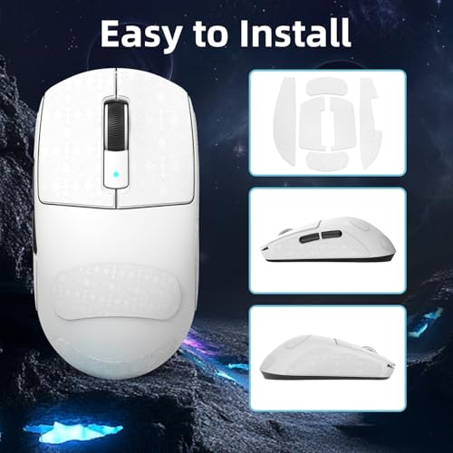 LexonElec Attack Shark R6 Mouse sem fio para jogos adesivo antiderrapante, adesivo antiderrapante pa