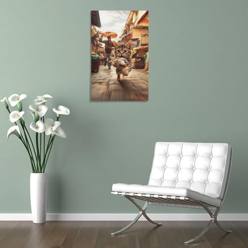 Affiche decoration murale chat rural chinois affiche deco - 5